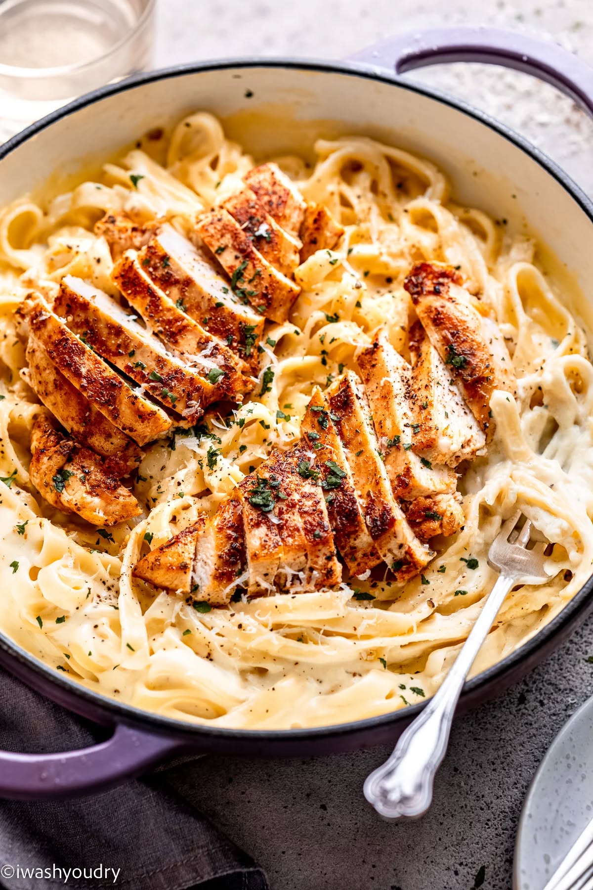 Creamy Alfredo Chicken Steak